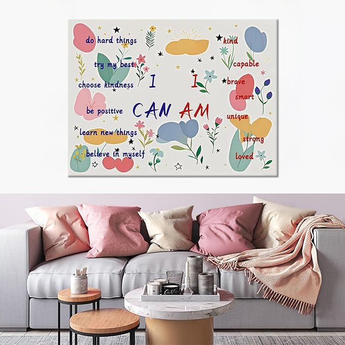 Large Size Motivational Canvas Poster Print Wall Art Inspirational Entrepreneur Quotes Picture Painting Wall Decor Artwork for Living Room Office Workplace Classroom Ready to Hang [24''Wx36''H]
