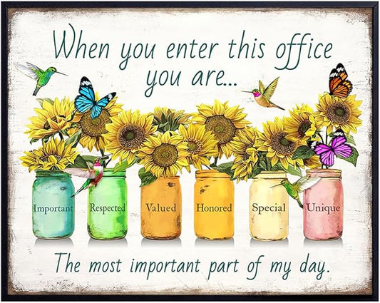 Inspirational Posters For Office 11x14 - Inspirational Quotes Office Wall Decor - positive affirmation Home Decor - Teamwork Posters - Entrepreneur Gifts - Motivation Poster - Unframed Print