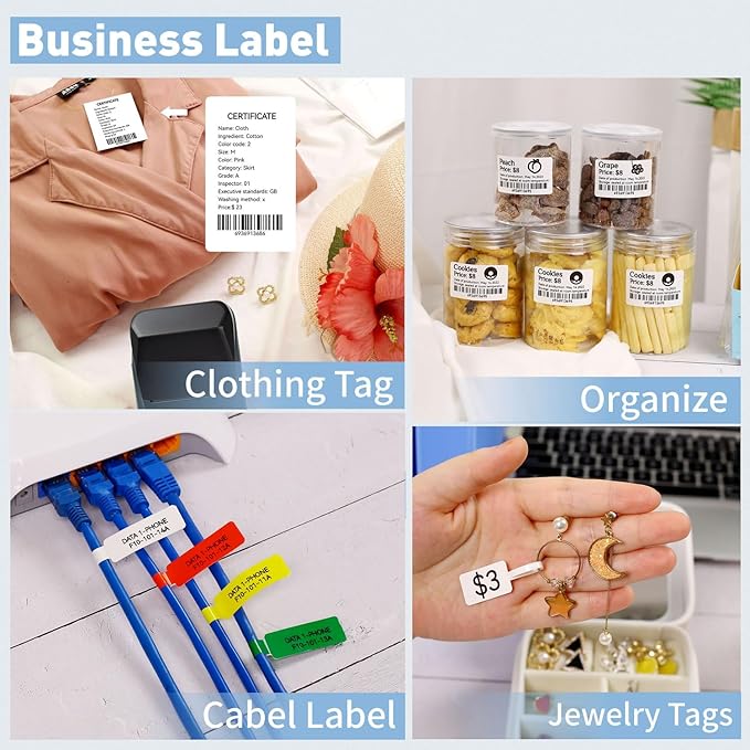 LMASBLTER B1 Label Maker, 2 Inch Barcode Printer, Portable Sticker Maker Machine for Barcode, Name, Address, Labeling, Mailing, Home, Office & Small Business, Compatible with Phones&PC-Green