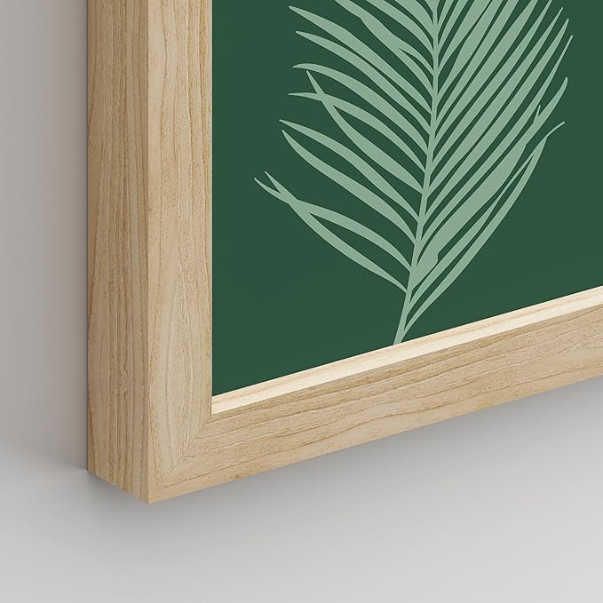 SIGNWIN Framed Poster Bathroom Decor, Wall Art Room Decor Multicolor for Living Room, Bedroom, Office Green Jungle Plant Ballet European Landscape Vintage Bohemian - 8"x10"x 8 Natural