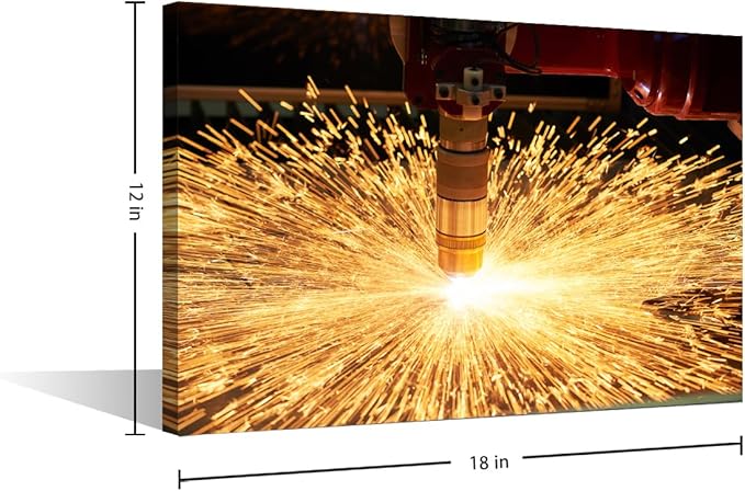 TUMOVO Office Wall Art Laser Cutting Art Prints Wall Pictures Canvas Frame Paintings for Wall Decorations 1 Panels Wall Art Canvas Artwork Wall Decor Canvas Wall Art Ready to Hang, 12" x18"