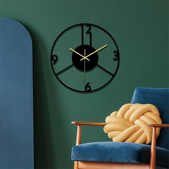 Wall Clock Accurate Timekeeping Wall Clock Not Ticking Battery Operated Wall Clock Minimalistic Wall Clock for Kitchen Offices Clock (Jscc012 A)