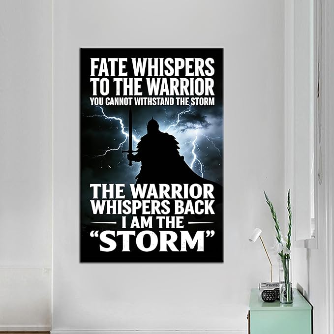 Large Gym Wall Art Conquer Challenge Motivational Canvas Print Framed 36x24 Inch Inspirational Typography Picture for Fitness Center Garage Workout Room Office Wall Decor