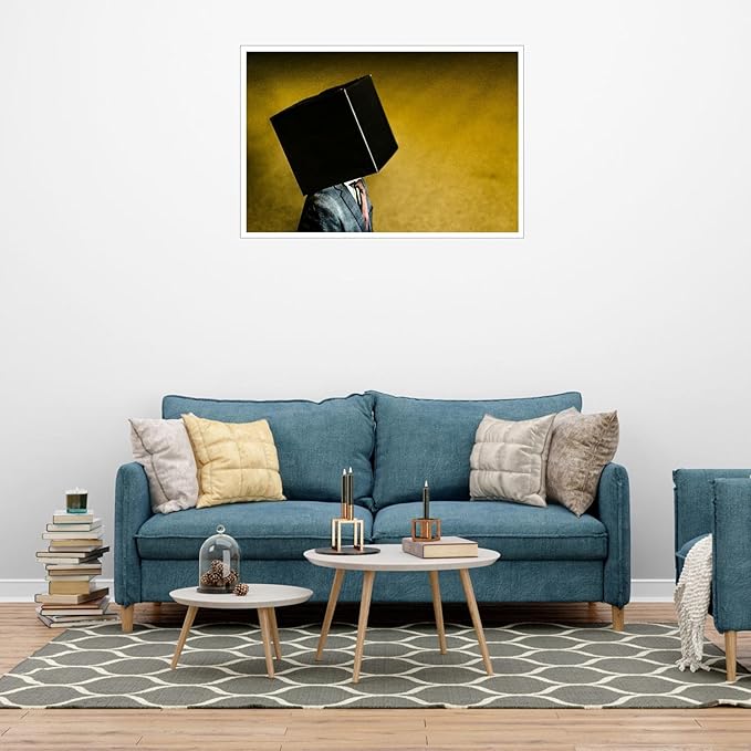 Modern Contrast Wall Art Work Canvas Prints Thought Poster For Home Office Decorations Noframed 18"x12"