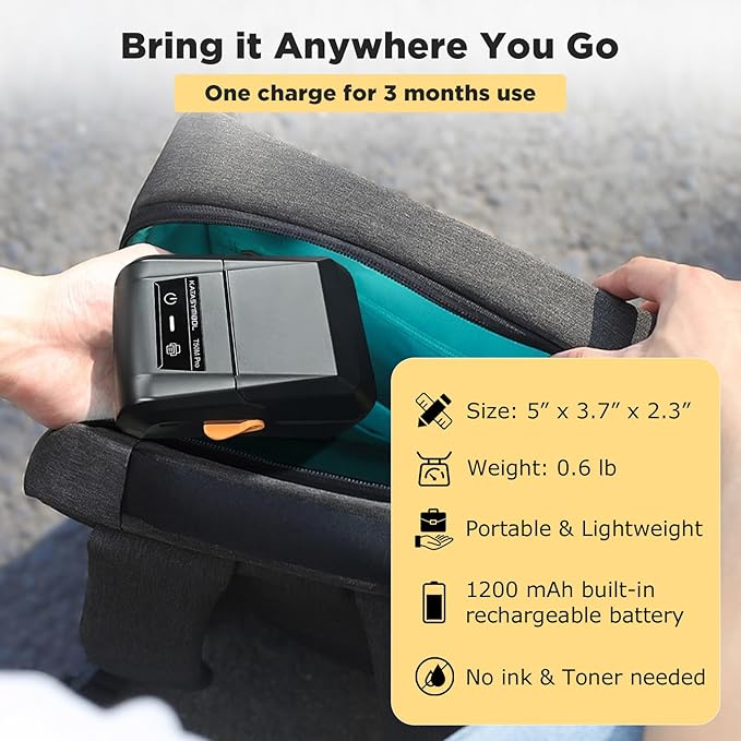 SUPVAN T50M Pro Bluetooth Label Maker Machine with 3 Tapes, Wide Waterproof Label, Versatile App with 30+ Fonts and 660+ Icons, Inkless Labeler for Home, Kitchen, School, Office Organization, Set 1