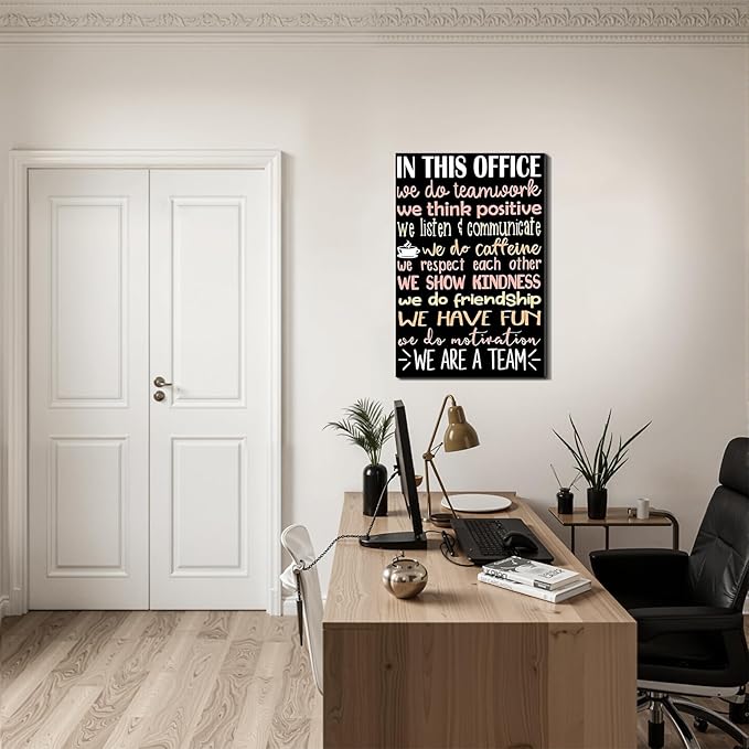 Motivational Quote Framed Canvas Wall Art Prints Inspirational Wall Decor for Men Office Gym Bedroom Living Room Dorm Home Made in USA