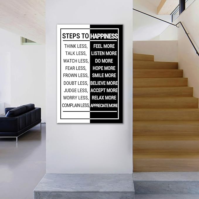 Inspirational Gym Wall Art Picture Painting Powerful Motivational Entrepreneur Quotes Poster Print Positive Print Artwork for Living Room Room Workplace Home Office Ready to Hang [24''Wx36''H]