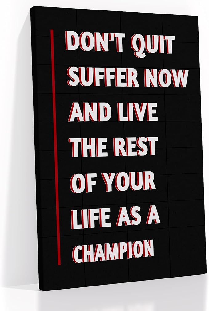 Inspirational Poster Wall Art Motivational Entrepreneur Quotes Print on Canvas Black Background Picture Painting Artwork for Modern Home Living Room Office Wall Decoration Ready to Hang [24''Wx36''H]