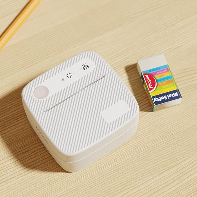200DPI Mini Thermal Printer Pocket Portable Photo Printer Small Label Maker Printers Blue//Tooth Wire//Less Print Photos for Android iOS Bill Ticket Printing Pos Machine Home Office Supplies
