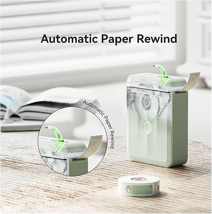 Label Printer, D110 Mini Handheld Thermal Label Maker Wireless Sticker Machine Inkless Pocket with for Home Office(D110 Blue)