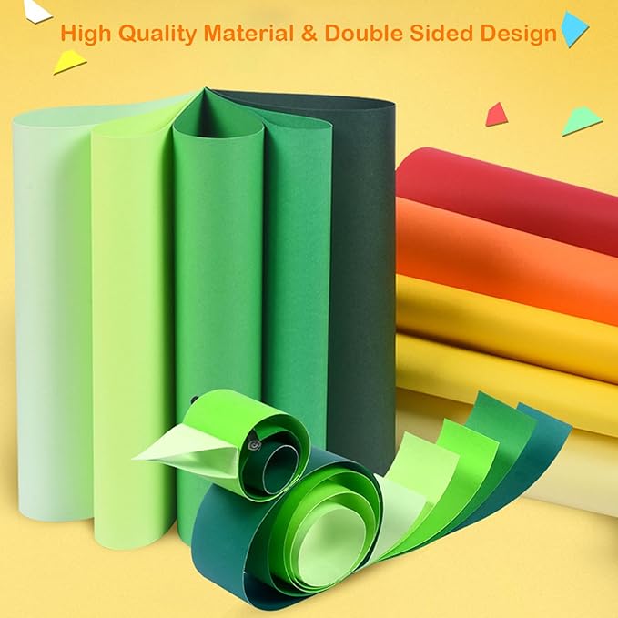 50 Sheets Colored Cardstock, 8.5" X 11" Colored Card Stock, 50 Assorted Colors Construction Colorful Paper Card Stock Printer Paper for Printing, Card Making, DIY Crafts, Party Decorations (180 GSM)