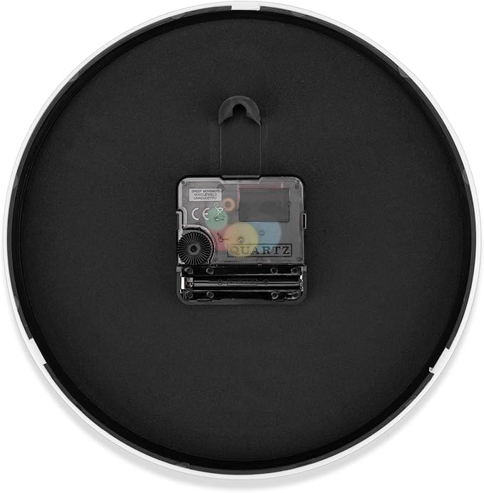 Foxtop Small 8 Inch Wall Clock Silent Non-Ticking Battery Operated Quartz Round Modern Simple Wall Clock Decorative for Bedroom Kitchen Home Office School (Cerulean)