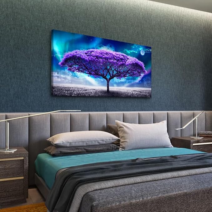 Wapluam Canvas Wall Art - Large Size Abstract Scenery Pictures for Living Room, Bedroom, Office & Dormitory Decor