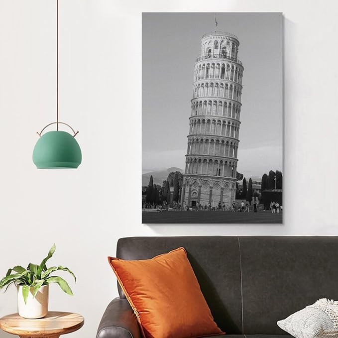 Poster Canvas Painting, Retro Architectural Art, Perfect for Decorating Rooms Or Offices. Unframe-style 08x12inch(20x30cm)