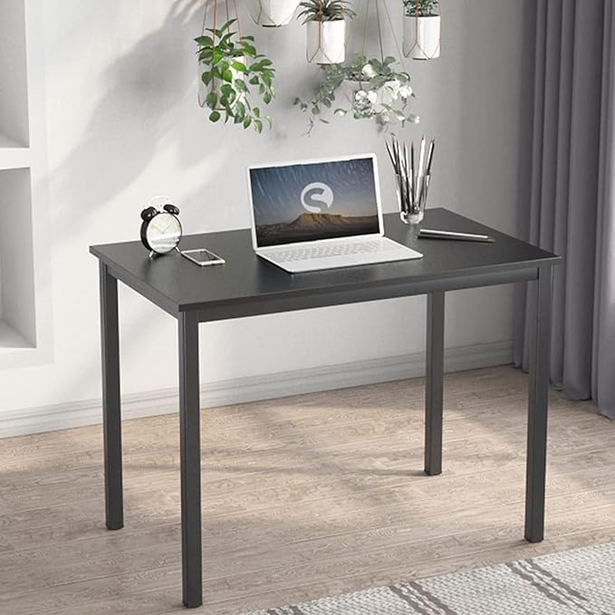 SogesPower 31" Study Computer Desk, Small Writing Desk, Modern Simple Style PC Table for Home Office, Black