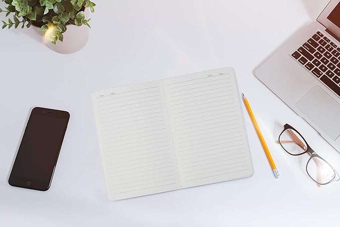 TWONE 9 Packs Kraft Brown Soft Cover Notebook Journals - 5.5" x 8.25" - Ruled 60 Pages/30 Sheets - for Use as Journal, Sketchbook, Composition Notebook