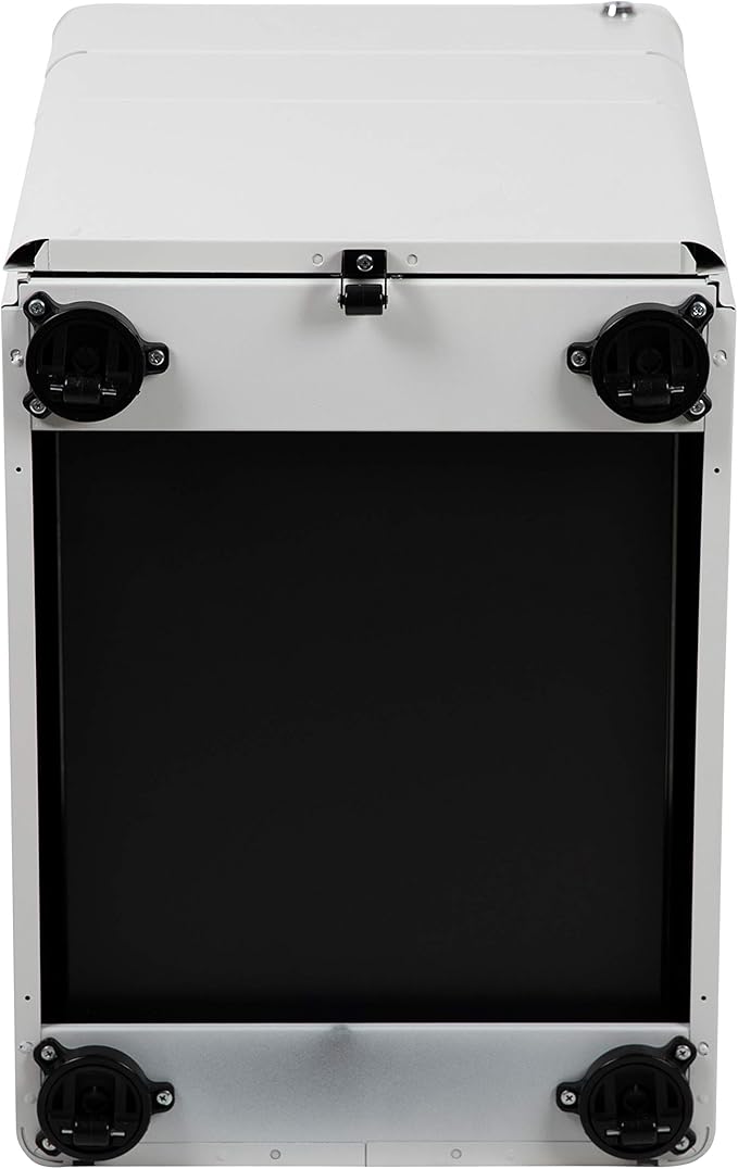 EMMA + OLIVER Modern 3-Drawer Mobile Locking Filing Cabinet Storage Organizer-White