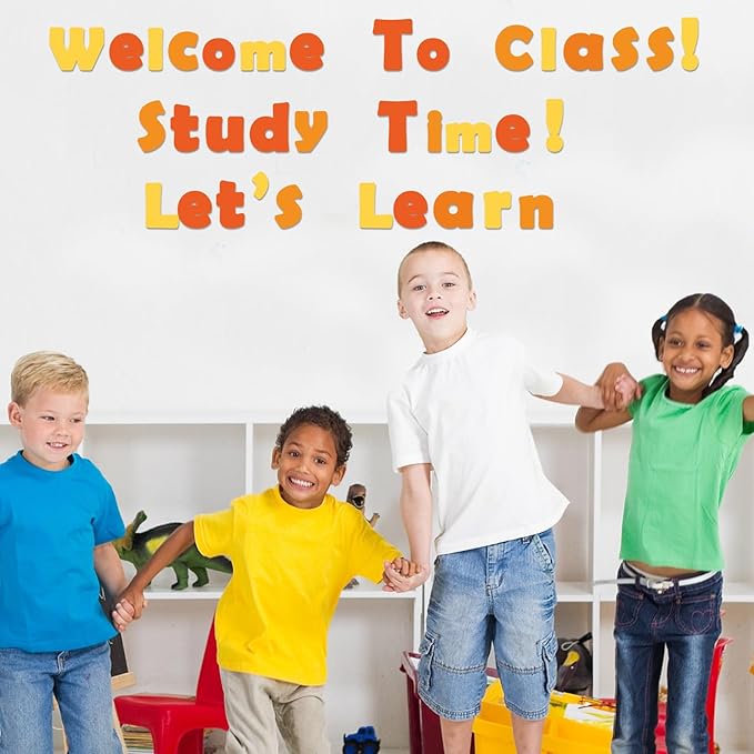 260 PCS Fall Bulletin Board Letters for Classroom 4” Letters Combo Pack Set Autumn Orange Classroom Decorations Alphabet Numbers Symbols Letters for Bulletin Board Cutouts Card for Classrooms Decor