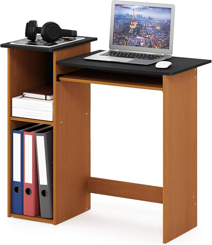 Furinno Econ Multipurpose Computer Writing Desk, Light Cherry/Black