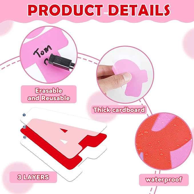 Qyeahkj 260 PCS Valentine's Day Pink Bulletin Board Letters Punctuation Cutout Valentines Alphabet Chalkboard Decoration Classroom Letters Poster Wall Bulletin Board Display Home School Decor Supplies