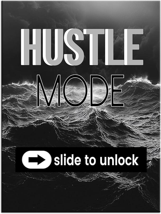 Motivational Canvas Poster Wall Art Inspirational Entrepreneur Quotes Print on Canvas Positive Affirmation Picture Painting Wall Decor Artwork for Bedroom Classroom Stretched and Framed [18''Hx24''W]