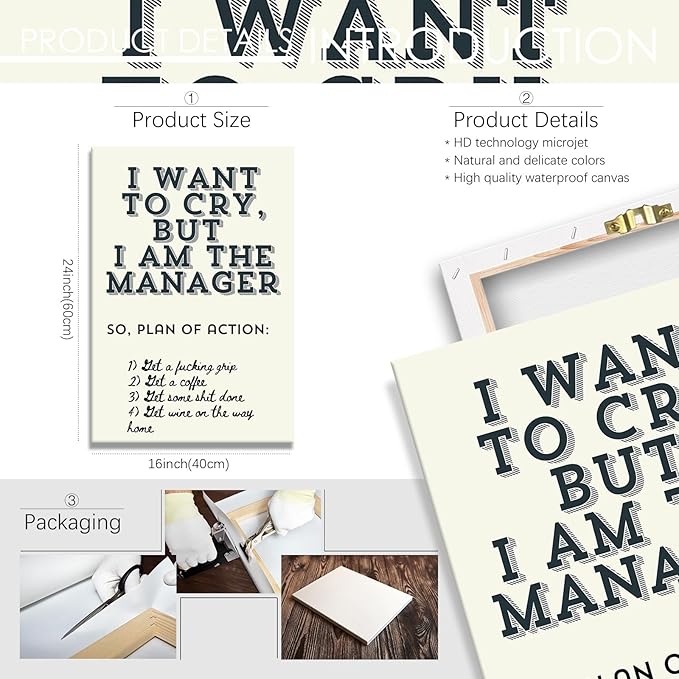 Trendy Motivational Positive Quotes Canvas Poster Work Motivation Hustle Inspiring Sign Prints Painting Funky Motivational Quotes Wall Art For Office Living Room Wall Decor 16x24in Framed