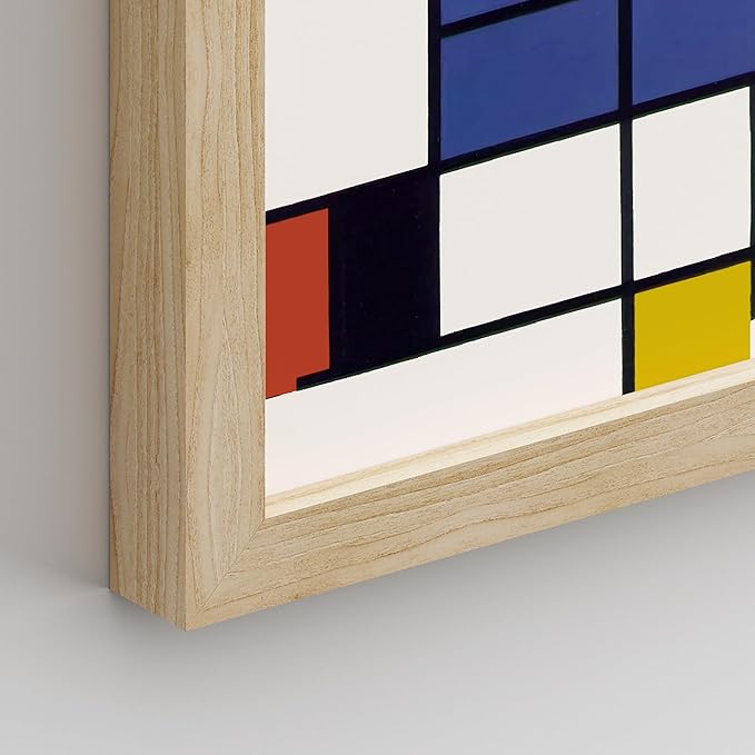 SIGNWIN Framed Poster Bathroom Decor, Wall Art Room Decor Multicolor for Living Room, Bedroom, Office Mondrian Color Block Matisse Nude Dancer Nature Abstract Shapes - 8"x10"x 8 Natural