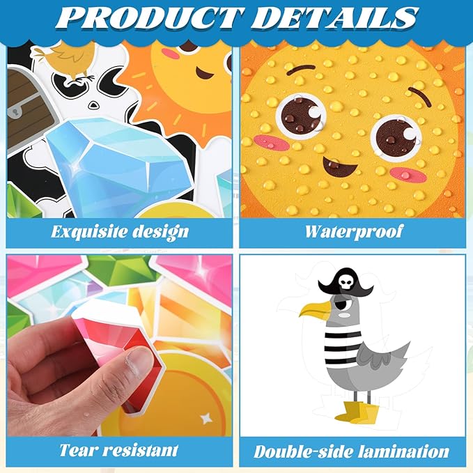 Summer Ocean Bulletin Board Decorations Set Our Class is a Treasure Classroom Paper Cutouts Back to School Pirate Diamond Treasure Bulletin Board Decor for School Door Chalkboard Wall