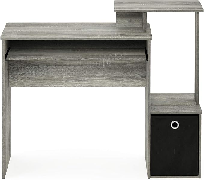 Furinno Econ Multipurpose Home Office Computer Writing Desk, French Oak Grey