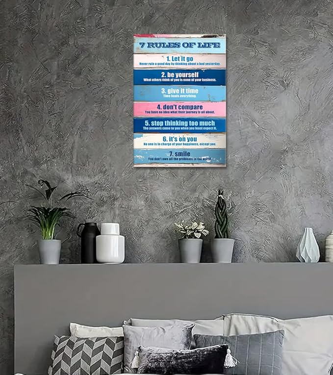 Novatique Inspirational Quotes Wall Art Motivational Poster Wall Decor Inspiring Positive Quotes Wall Art for for Home Office Living Room Bedroom,12 x 16inch