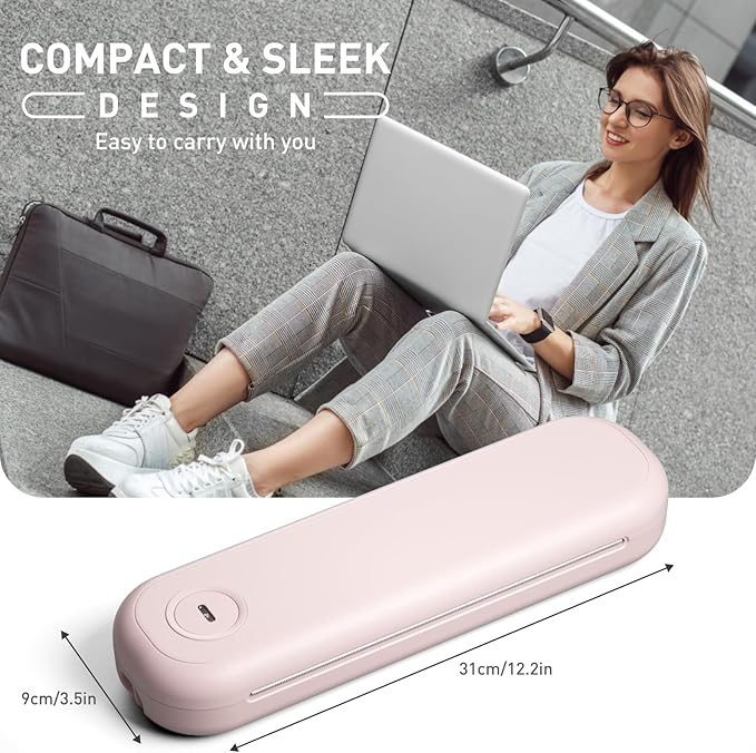 Bisofice A4 Portable Thermal Printer Wireless&USB Connect with Mobile Computer 50mm/56mm/77mm/107mm/210mm/216mm(2in/3in/4in/8in/8.5in) US Letter A5 Paper Size for Office School