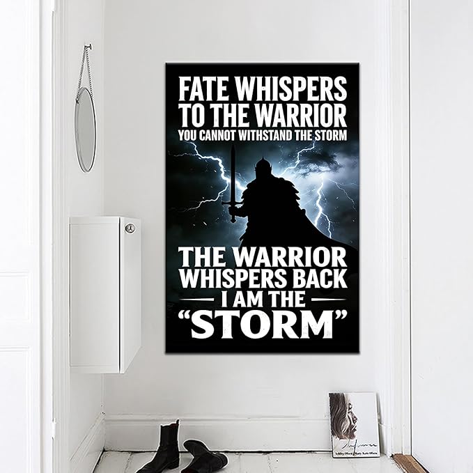Large Gym Wall Art Conquer Challenge Motivational Canvas Print Framed 36x24 Inch Inspirational Typography Picture for Fitness Center Garage Workout Room Office Wall Decor