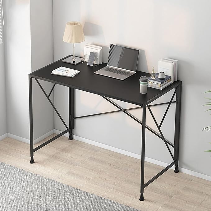 GLigeT Office Desk Modern Sturdy Office Desk PC Laptop Notebook Study Table for Home Office Workstation 39" Foldable Writing Desk Without Installation, 4 Colors Study Writing PC Desk (Color : C)