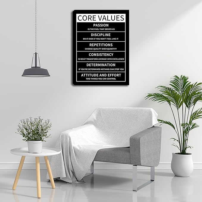 Motivational Office Wall Decor Posters Inspirational Black Wolf Canvas Wall Art Posters Prints Entrepreneur Quote Wall Picture Paintings Artwork Home Bedroom Living Room Decor Framed 12"x16"