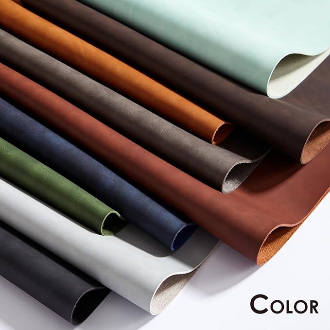 Distressed Leather Desk Mat - Non-Slip PU Desk Pad for Office and Home - Desk Organization and Accessories - Ideal for Large Mouse Pad and Desk Mats on Top of Desks(Mahogany,31.5"x 15.7")
