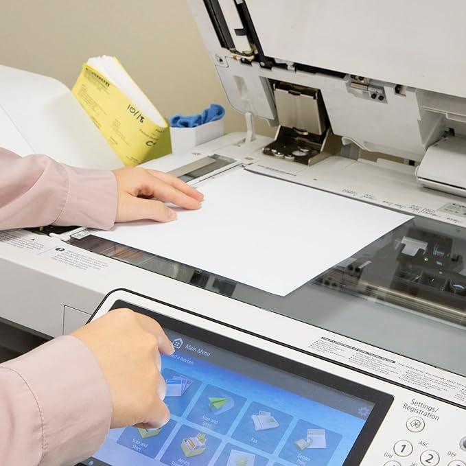 BAZIC Products Blank Paper Copy & Multipurpose Paper - 8.5" x 11" White Color Printer Paper for Inkjet, Laser, and Fax Machines, Ideal for Office, School, and Crafts, 50 Sheets/Pack, 50-Packs