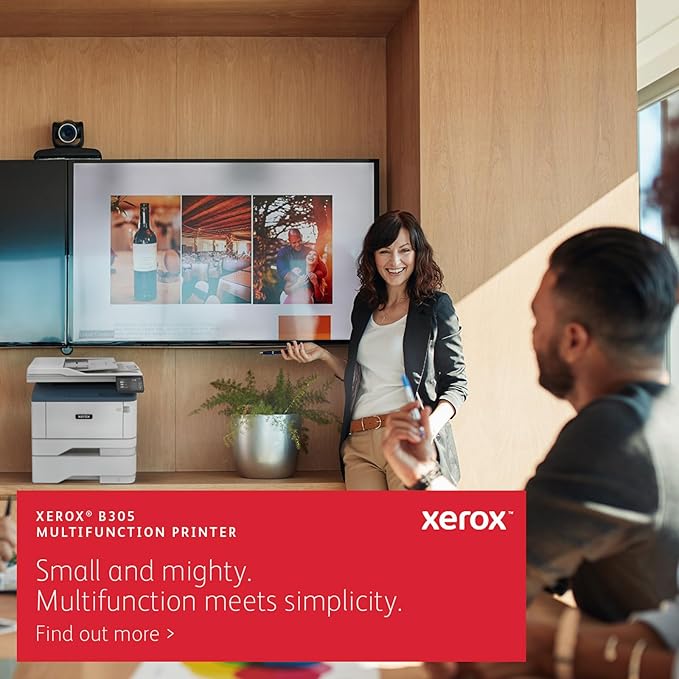 Xerox B305/DNI Multifunction Printer, Print/Scan/Copy, Black and White Laser, Wireless, All in One