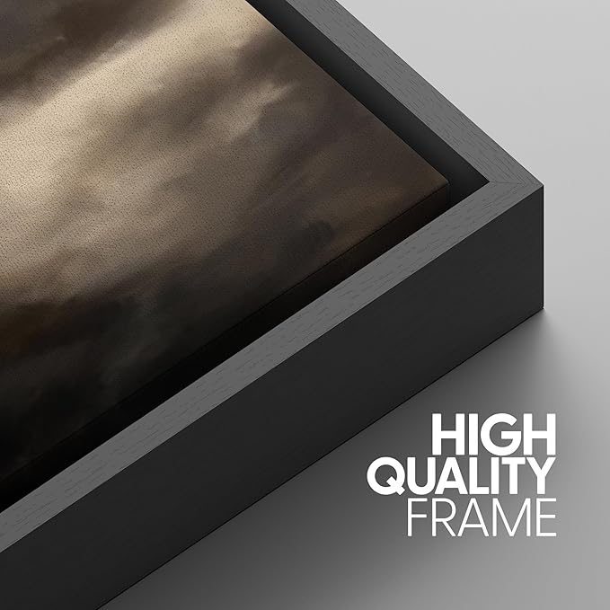 SIGNWIN Framed Canvas Print Wall Art Set Dramatic Stormy Sky Moody Cloudscape Illustrations Modern Art Decorative for Living Room, Bedroom, Office - 24"x36"x3 Black