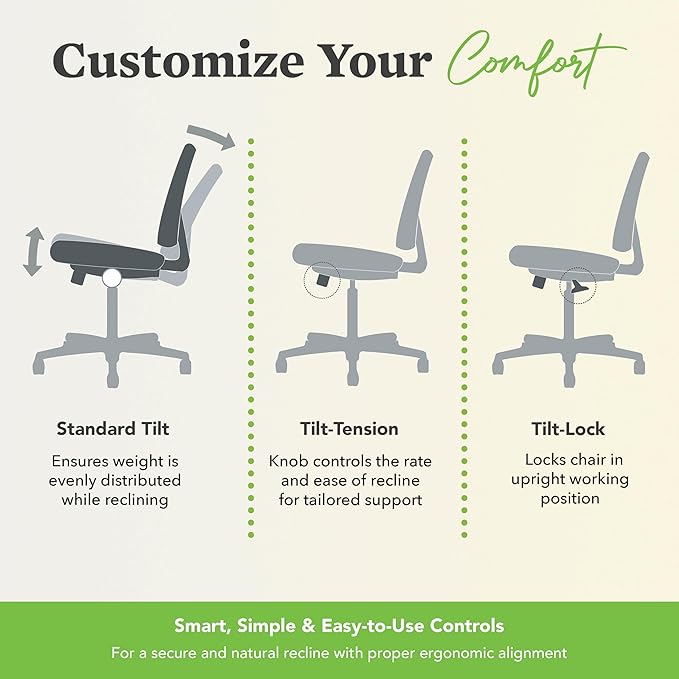 HON Nucleus Task Chair, Spectrum Mesh, Standard Synchro-Tilt Control, Office Chair with Lumbar Support, Height and Width Adjustable Arms, Black Frame, Blueberry