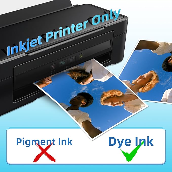 Uinkit Thick Photo Paper 8.5x11 inches 100sheets Double Sides Glossy Heavyweight Photo Paper 300gsm Only Suitable for Professional Inkjet Printer