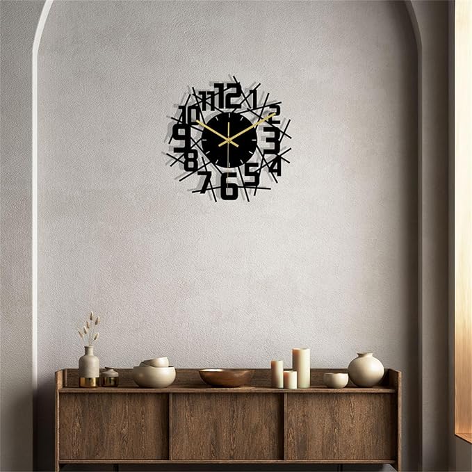 Wall Clock Accurate Timekeeping Wall Clock Not Ticking Battery Operated Wall Clock Minimalistic Wall Clock for Kitchen Offices Clock (Jscc013 A)