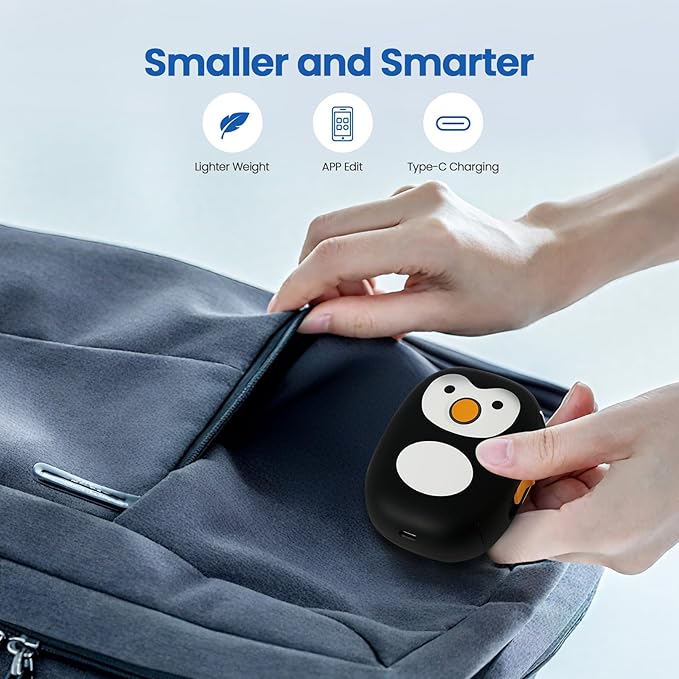 Mini Label Maker Bluetooth Machine: Wireless Small Label Makers with Tape - Portable Thermal Labeler Works with Tablet Phone - Easy to Use for Office Home Organization