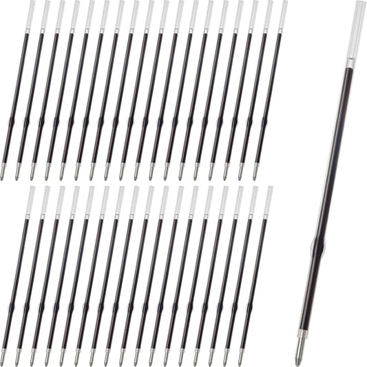 LINFANC 36pcs Ballpoint Pen Refills Black Ink Medium Point 1.0mm Tip Smooth Writing Pen Refill (36 Black)
