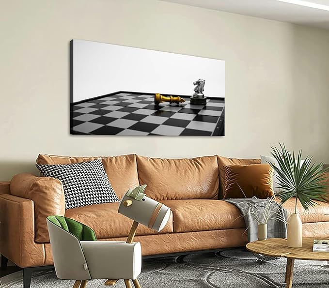 Canvas Wall Art for Living Room Bedroom Last winner most competitiveness Knight stand pile coins refer to Big Large Wall Art Decor Framed Painting Wall Pictures Prints Artwork Office