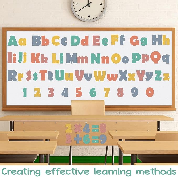 260pcs Bulletin Board Letters for Classroom 4” Letters Combo Pack Set We Belong Classroom Decorations Alphabet Numbers Symbols Letters for Bulletin Board Cutouts Card for Classroom Decor