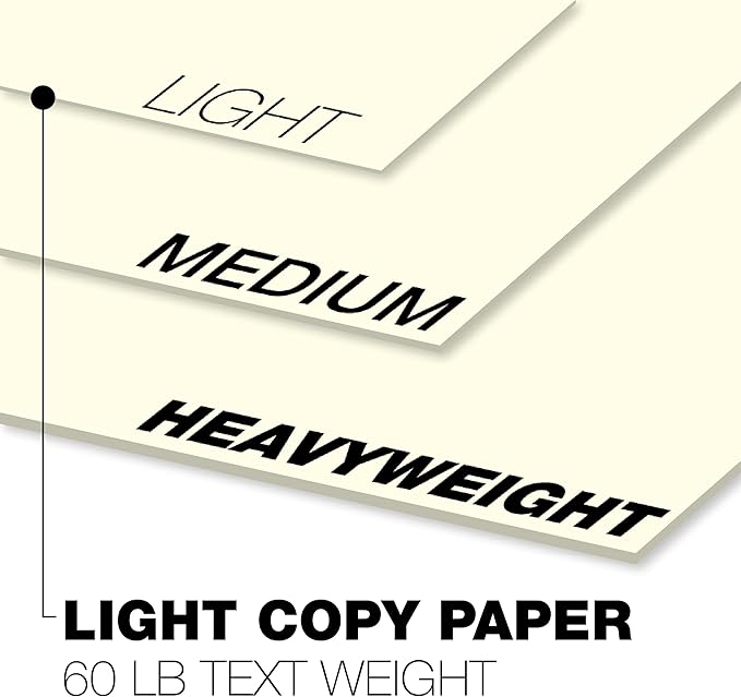 Springhill 8.5” x 14” Cream Copy Paper, 24lb Bond/60lb Text, 89gsm, 5,000 Sheets (10 Reams) – Colored Printer Paper with Smooth Finish – Versatile and Flexible Computer Paper – 024032C