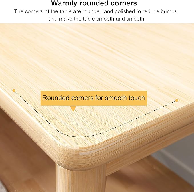 Minimalist Pc Desk, Industrial Home Office Desk, Sturdy Work Study Writing Desk with Solid Wood Legs,Modern Computer Table Workstation for Living Room Bedroom(120x55x75cm(47x22x29inch), Wood)