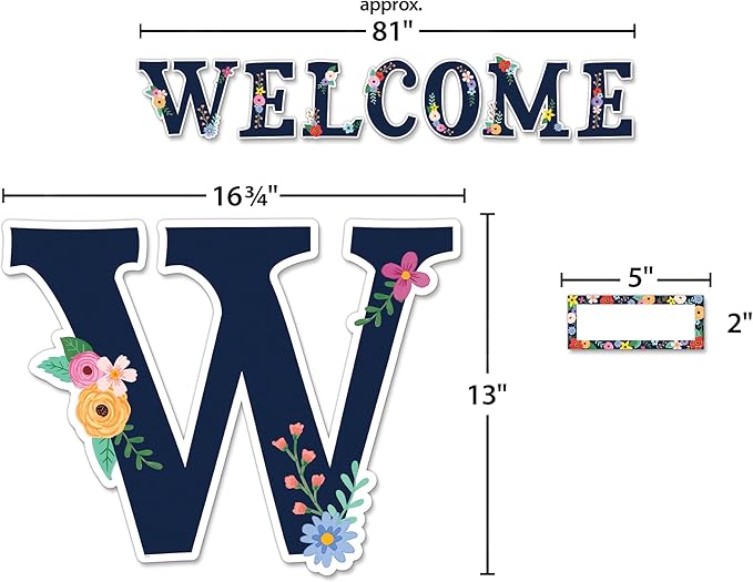 Teacher Created Resources Wildflowers Welcome Bulletin Board (TCR6695)