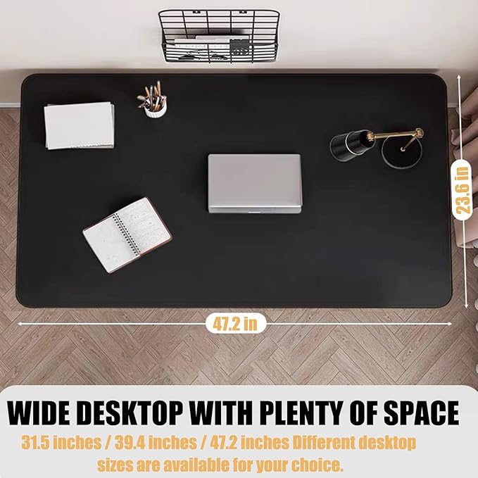 Modern Desk 31.5 Inch Computer Table Simple Style Office Writing Desk Industrial Office Table Black