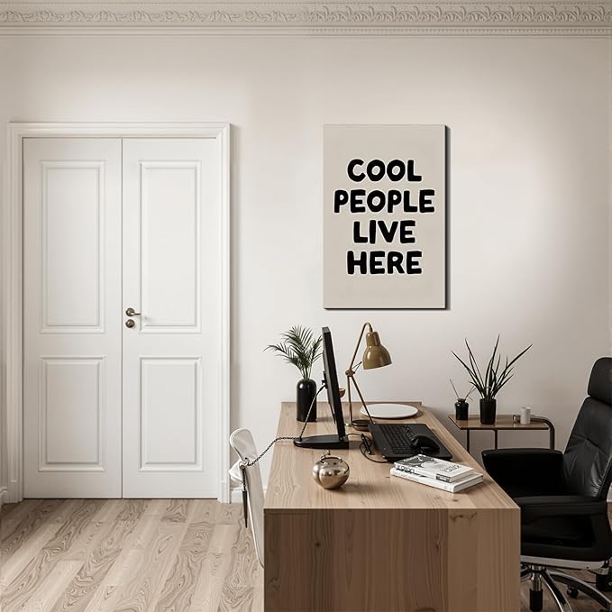 Inspirational Quote Framed Canvas Wall Art Prints Motivational Wall Decor for Office Dorm Bedroom Living Room Gym Classroom Made in USA